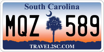 SC license plate MQZ589