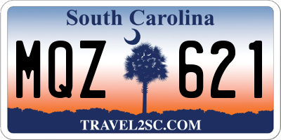 SC license plate MQZ621