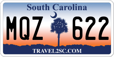 SC license plate MQZ622