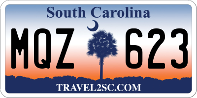 SC license plate MQZ623