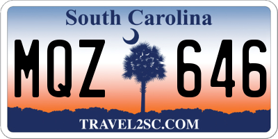 SC license plate MQZ646