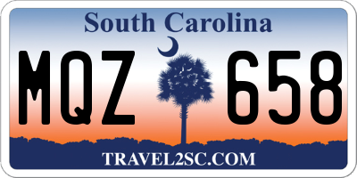 SC license plate MQZ658
