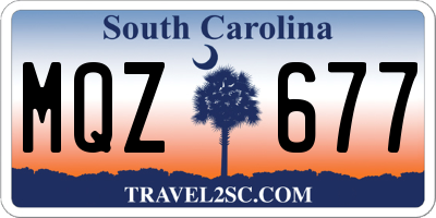 SC license plate MQZ677