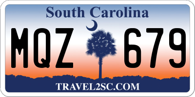 SC license plate MQZ679