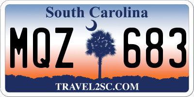 SC license plate MQZ683