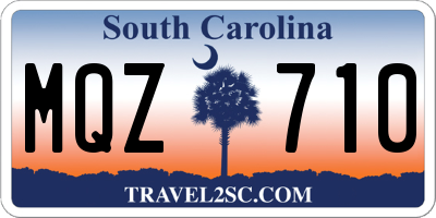 SC license plate MQZ710