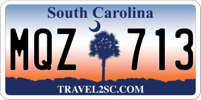 SC license plate MQZ713