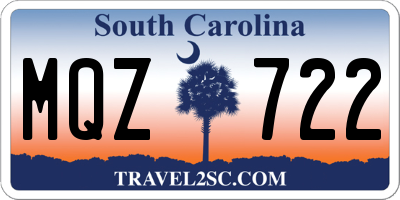 SC license plate MQZ722