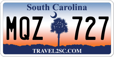 SC license plate MQZ727