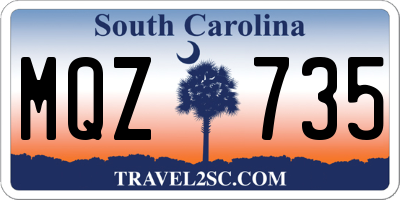 SC license plate MQZ735