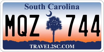 SC license plate MQZ744