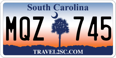 SC license plate MQZ745