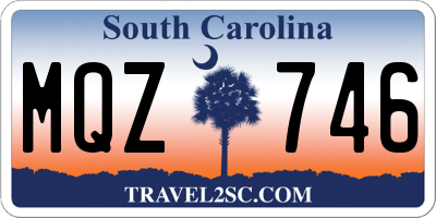 SC license plate MQZ746