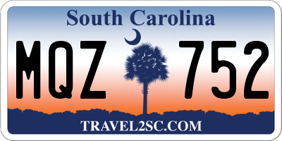 SC license plate MQZ752