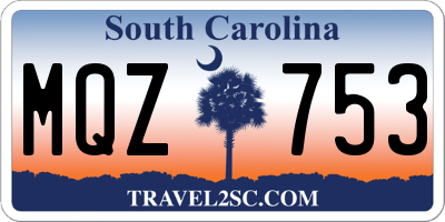 SC license plate MQZ753