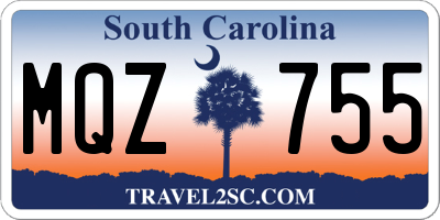 SC license plate MQZ755
