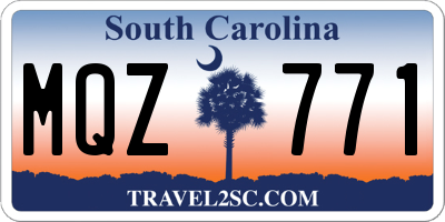 SC license plate MQZ771