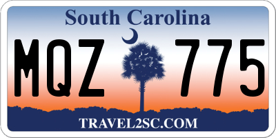SC license plate MQZ775