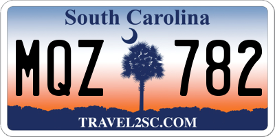 SC license plate MQZ782