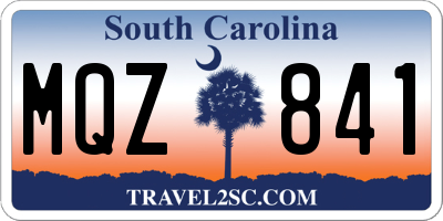 SC license plate MQZ841