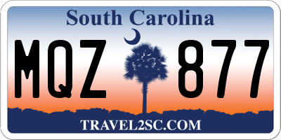 SC license plate MQZ877