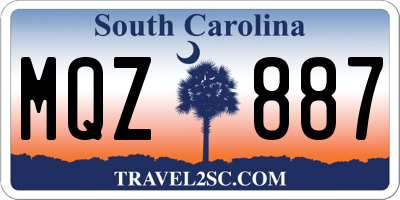 SC license plate MQZ887