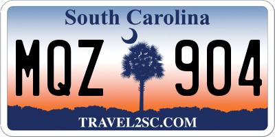 SC license plate MQZ904