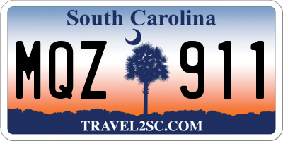 SC license plate MQZ911