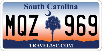 SC license plate MQZ969