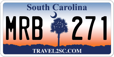 SC license plate MRB271