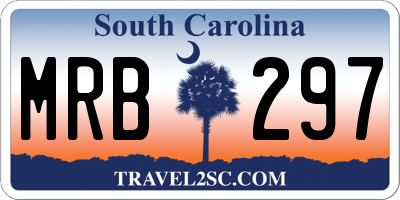 SC license plate MRB297