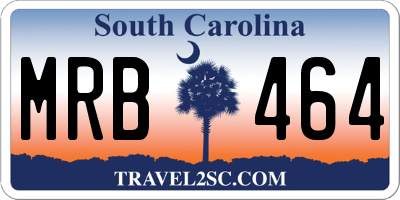SC license plate MRB464