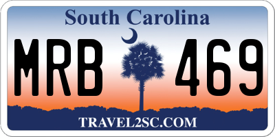 SC license plate MRB469