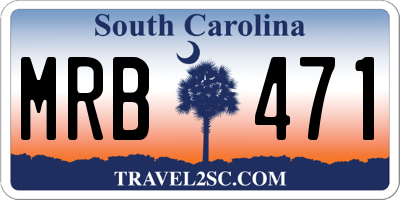 SC license plate MRB471