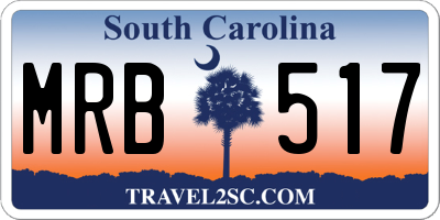 SC license plate MRB517