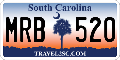 SC license plate MRB520