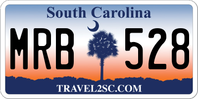 SC license plate MRB528