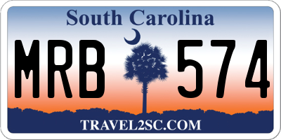 SC license plate MRB574