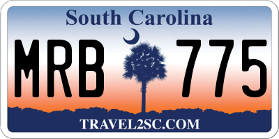 SC license plate MRB775