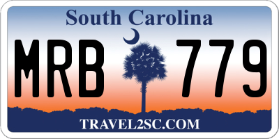 SC license plate MRB779