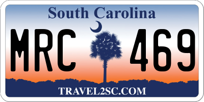 SC license plate MRC469