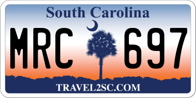 SC license plate MRC697