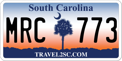 SC license plate MRC773