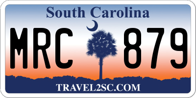 SC license plate MRC879