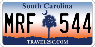 SC license plate MRF544