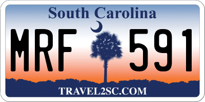 SC license plate MRF591
