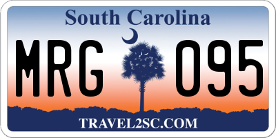 SC license plate MRG095