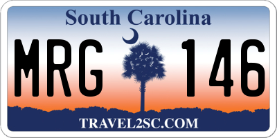 SC license plate MRG146
