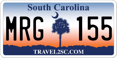 SC license plate MRG155