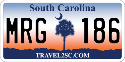 SC license plate MRG186